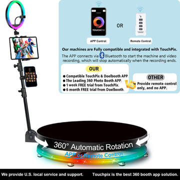 Automatic 360 SPINNER 360 PHOTO BOOTH & Travel Bag 360 Video Booth Automatic 360 Spinner 360 Machine