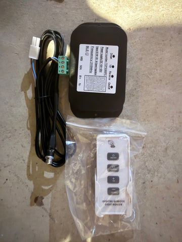Control box + remote control + power cord